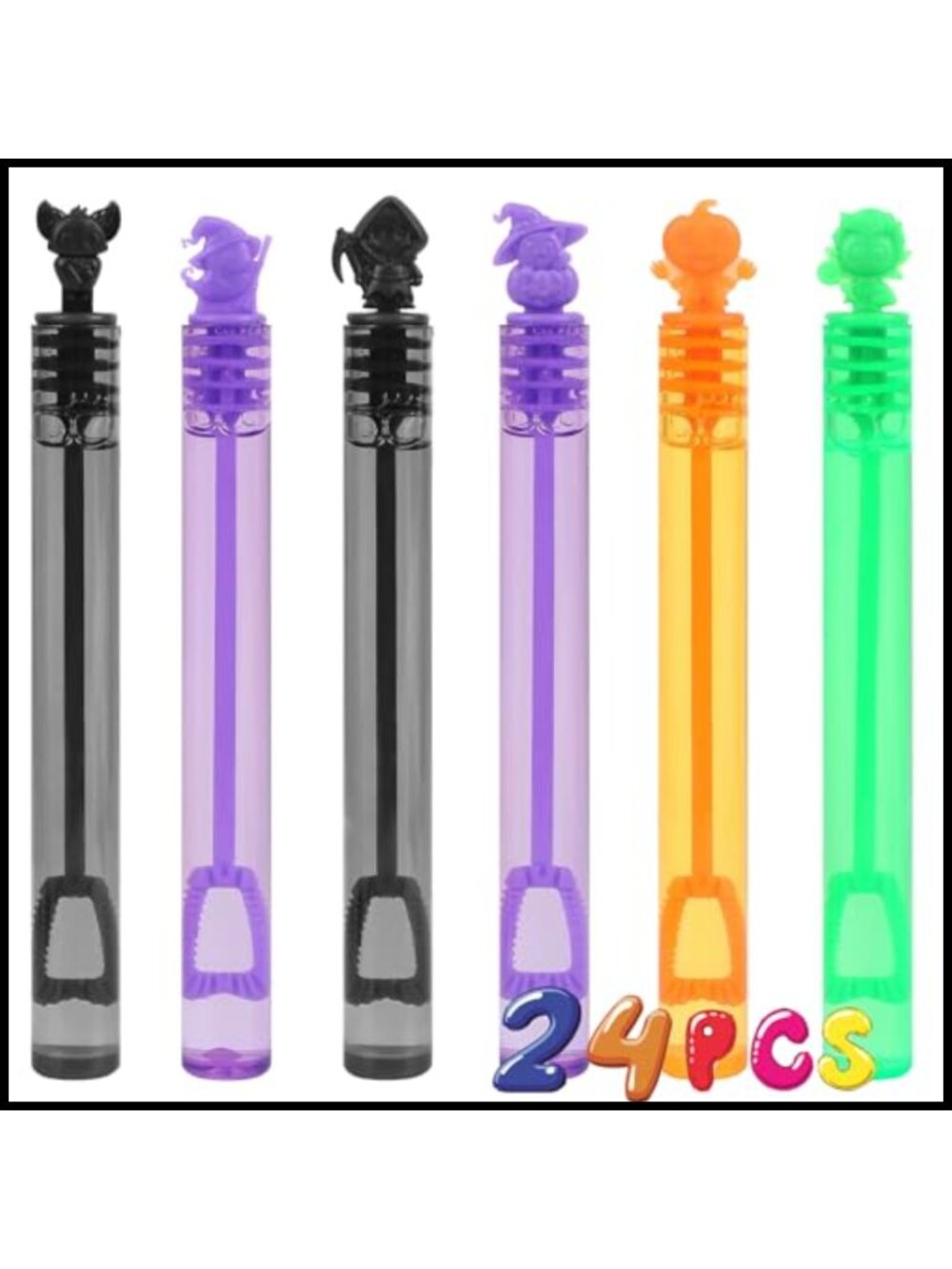 Mini Halloween Bubble Wands 24 Pack Party Favors